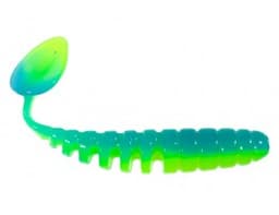 ПРИМАНКА ZUB-SHAD 75ММ(3)-6ШТ, (ЦВЕТ 020) СИНИЙ ВЕРХ - ЖЕЛТЫЙ НИЗ