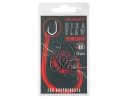 КРЮЧОК КАРПОВЫЙ VOLZHANKA MIXA CLAW TEFLON № 8 (10 ШТУК)
