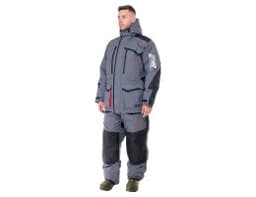 КОСТЮМ ЗИМНИЙ SIBERIA ЦВЕТ СЕРЫЙ/ЧЕРНЫЙ ТКАНЬ BREATHABLE (РАЗМЕР: 52-54, РОСТ: 170-176)