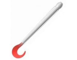 ПРИМАНКА ZUB-WORM-ZANDER 108ММ(4,3)-5ШТ, (ЦВЕТ 010) БЕЛО-КРАСНЫЙ