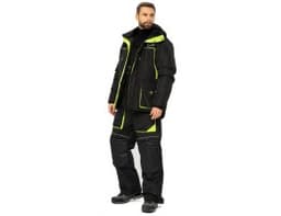 КОСТЮМ ЗИМНИЙ ELBRUS ТКАНЬ HIT MEMBRANE ЦВЕТ ЧЕРНЫЙ/ЛАЙМ (РАЗМЕР: 48-50, РОСТ: 170-176)