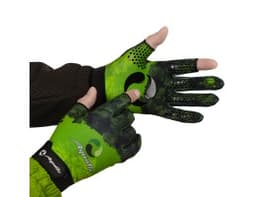 ПЕРЧАТКИ ДЕМИСЕЗОННЫЕ С ФЛИСОМ ПЧ-11 (ЦВЕТ - CAMO LIME KHAKI, РАЗМЕР L, ФИРМЕННАЯ ПЕЧАТЬ AQUATIC)