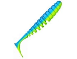 ПРИМАНКА ZUB-SHAD 120ММ(4,7)-5ШТ, (ЦВЕТ 020) СИНИЙ ВЕРХ - ЖЕЛТЫЙ НИЗ
