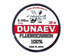 ЛЕСКА DUNAEV FLUOROCARBON 0.190ММ 30М