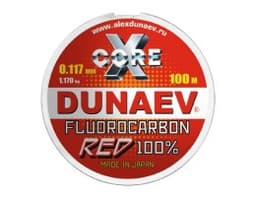 ЛЕСКА DUNAEV FLUOROCARBON RED 0.117ММ 100М