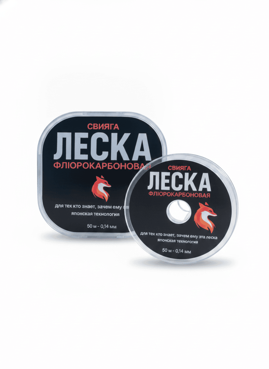 леска флюр. 50м - 0,14 мм — улучшенное фото