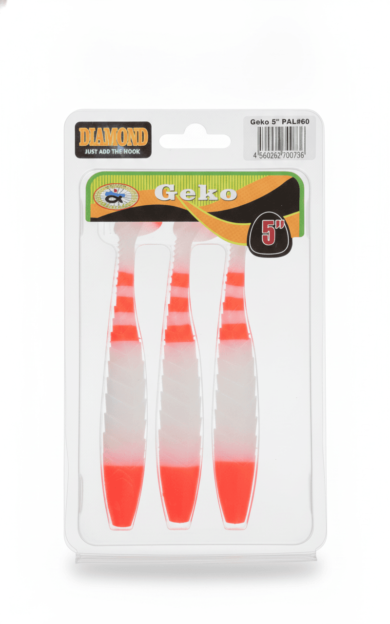 Мягкие приманки DIAMOND JUST ADD THE HOOK Geko 5" PAL#60 — улучшенное фото