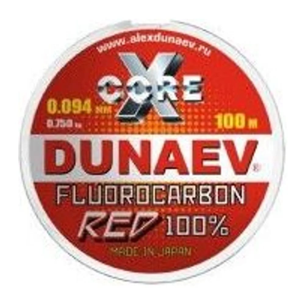 ЛЕСКА DUNAEV FLUOROCARBON RED 0.094ММ 100М — улучшенное фото