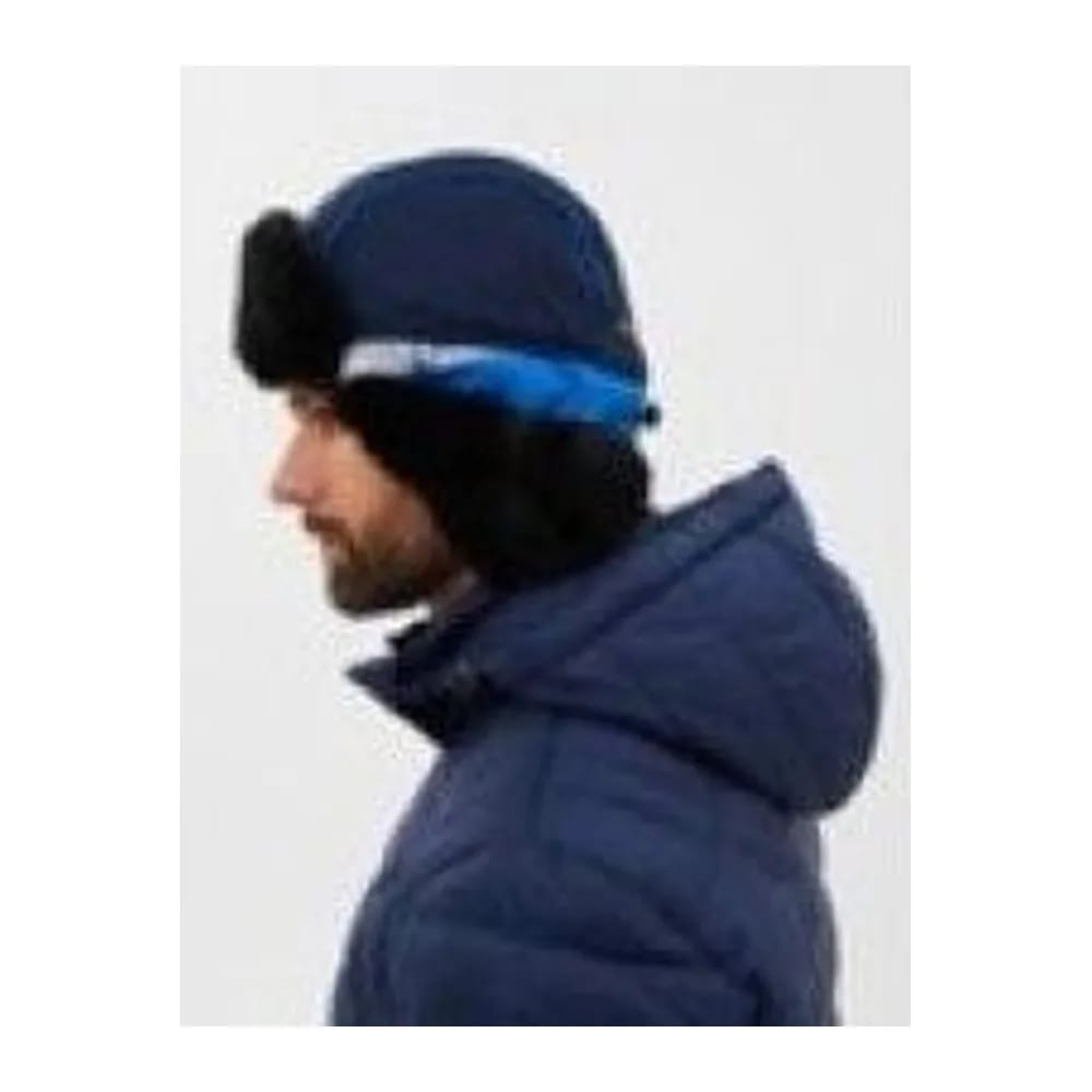 ШАПКА УШАНКА ЗИМНЯЯ YAKUTIA ЦВЕТ ТЁМНО-СИНИЙ ТКАНЬ GALAXY BREATHABLE МЕХ НОРКА (РАЗМЕР 58-60) — улучшенное фото