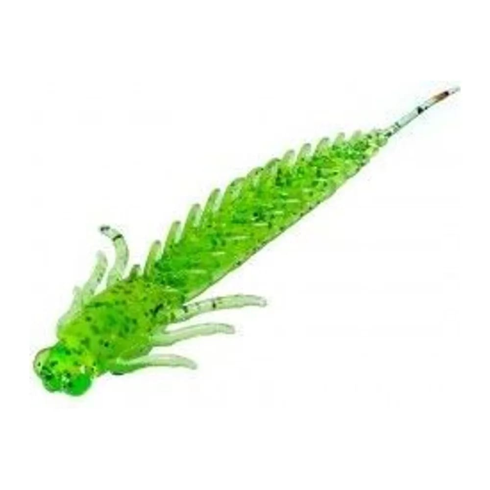 ПРИМАНКА ZUB-LARVA 80ММ(3,2)-5ШТ, (ЦВЕТ 351) ШАРТРЕЗ С БЛЕСТКАМИ — улучшенное фото