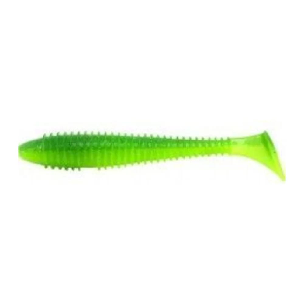ПРИМАНКА СИЛИКОНОВАЯ KEITECH SWING IMPACT 4.5 #424 LIME CHARTREUSE — улучшенное фото