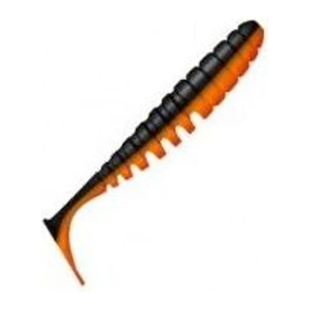 ПРИМАНКА ZUB-SHAD 120ММ(4,7)-5ШТ, (ЦВЕТ 034) ЧЕРНЫЙ ВЕРХ-ОРАНЖЕВЫЙ НИЗ — улучшенное фото