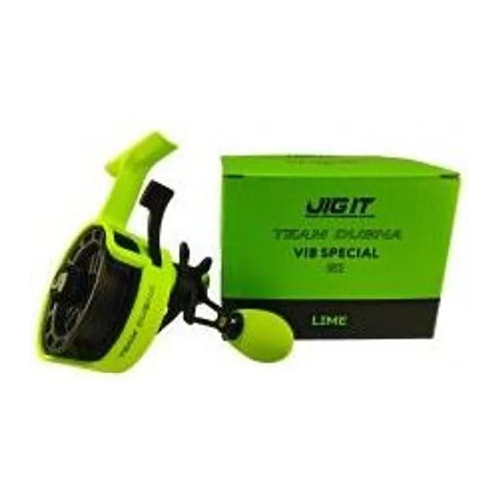 КАТУШКА ЗИМНЯЯ JIG IT TEAM DUBNA VIB SPECIAL G2 LIME, LEFT HAND — улучшенное фото