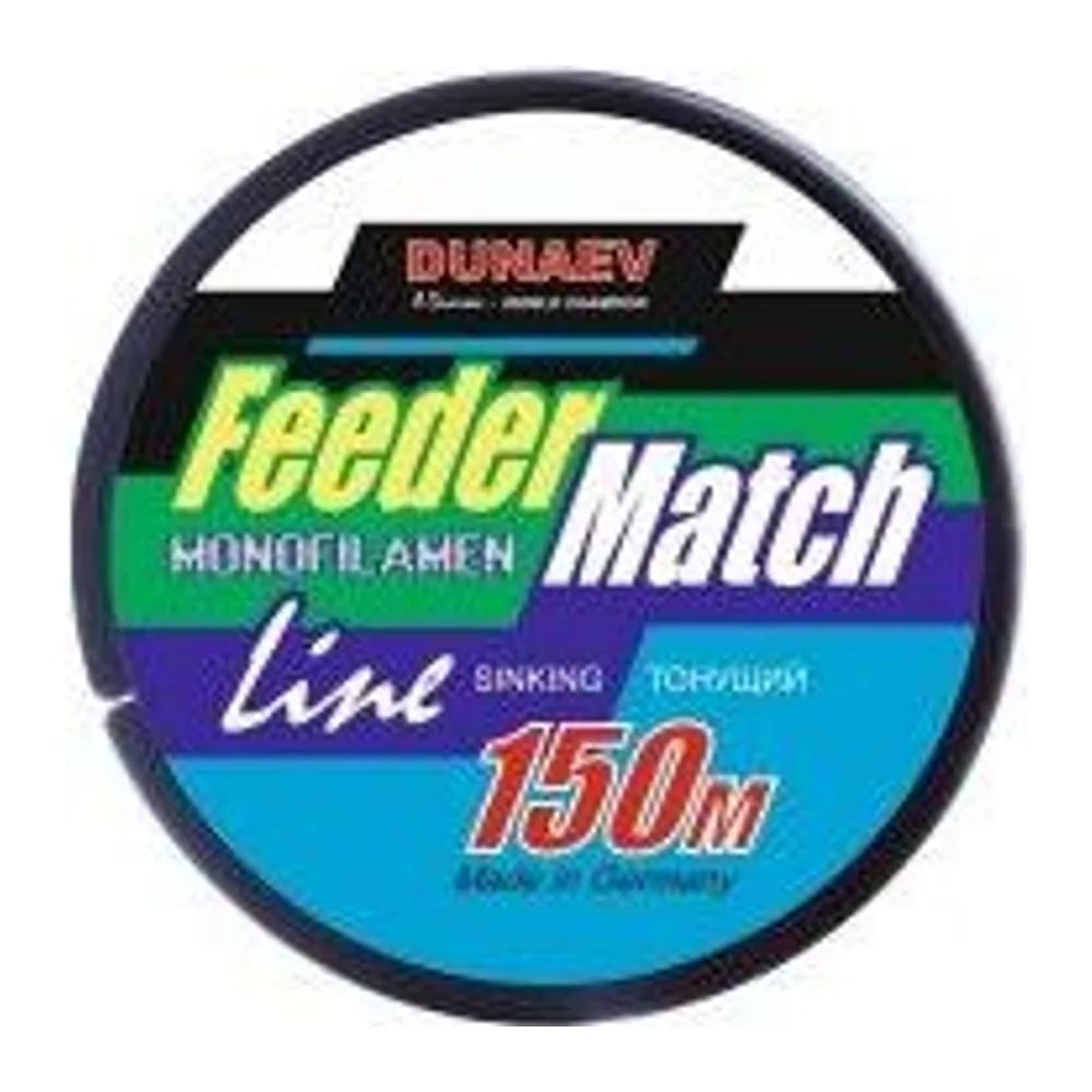 ЛЕСКА DUNAEV FEEDER-MATCH SINKING BLACK 0.32ММ 150М — улучшенное фото