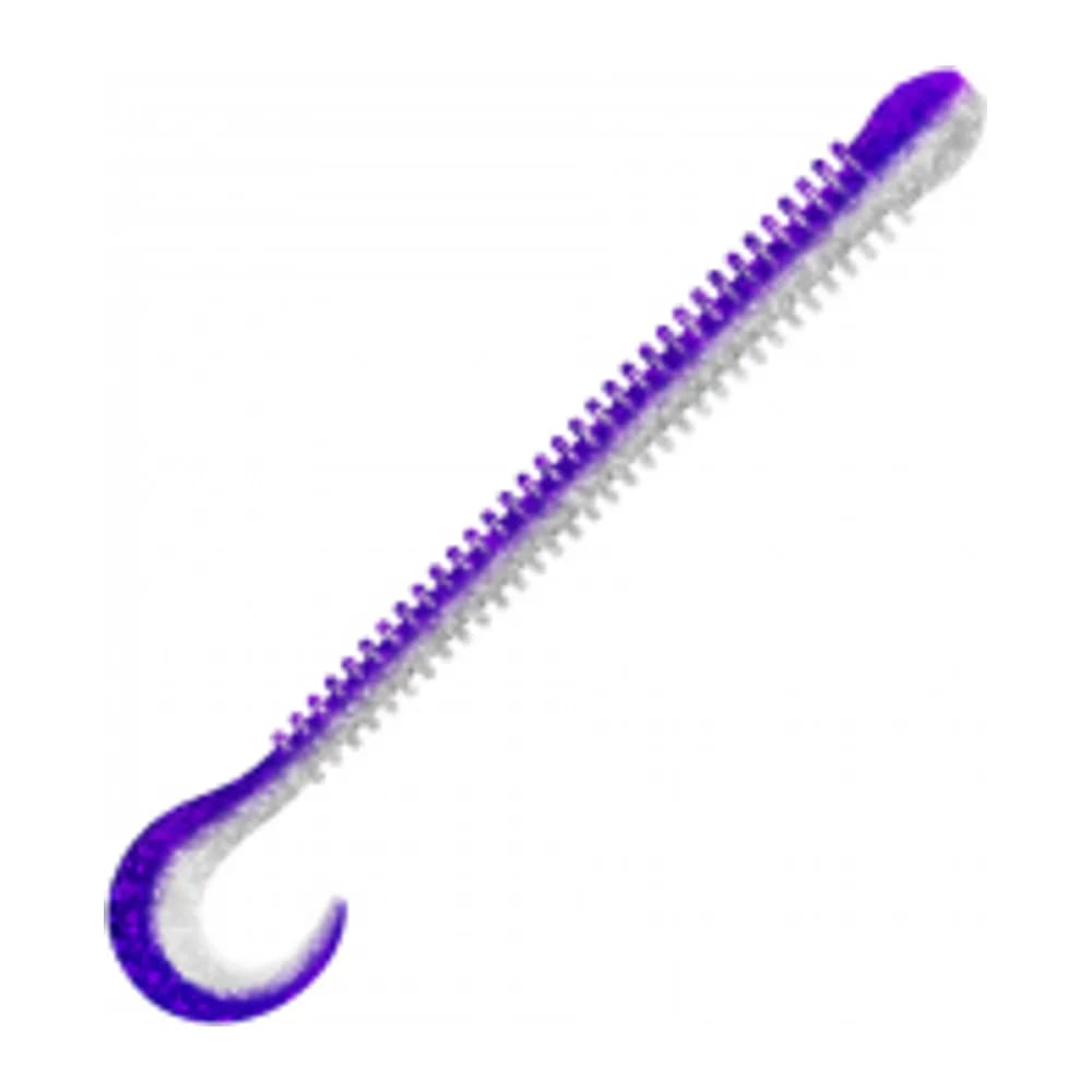 ПРИМАНКА ZUB-WORM-ZANDER 108ММ(4,3)-5ШТ, (ЦВЕТ 036) ФИОЛЕТОВЫЙ ВЕРХ-НАТУРАЛ НИЗ — улучшенное фото