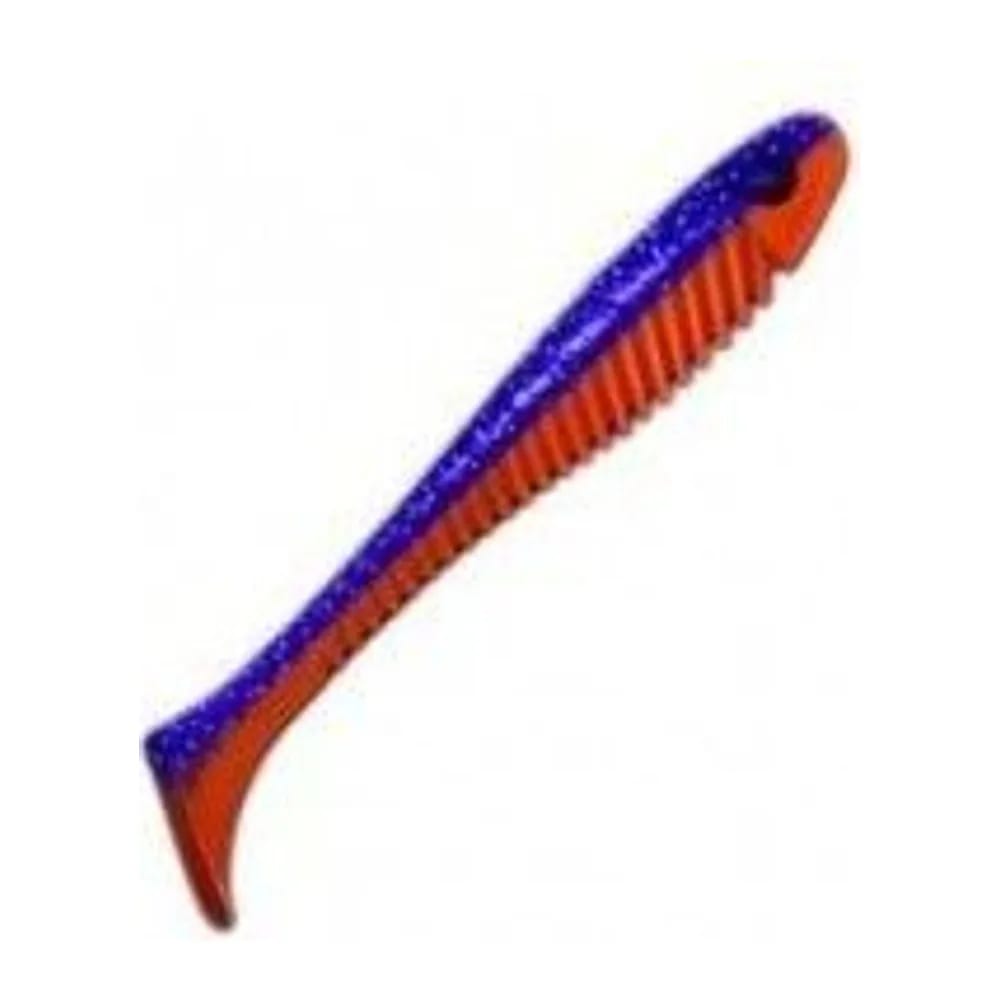 ПРИМАНКА ZUB-BIGFOOT 133ММ(5,2)-3ШТ, (ЦВЕТ 021) ФИОЛЕТОВЫЙ ВЕРХ-КРАСНЫЙ НИЗ — улучшенное фото