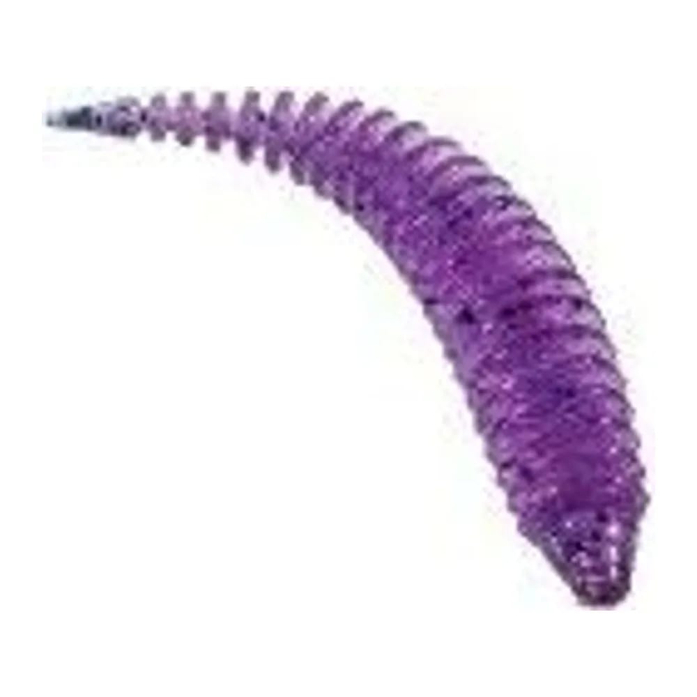 ПРИМАНКА ZUB-MAGGOT SLIM 22ММ(0,9)-20ШТ, (ЦВЕТ 610) ФИОЛЕТОВЫЙ С БЛЕСТКАМИ — улучшенное фото