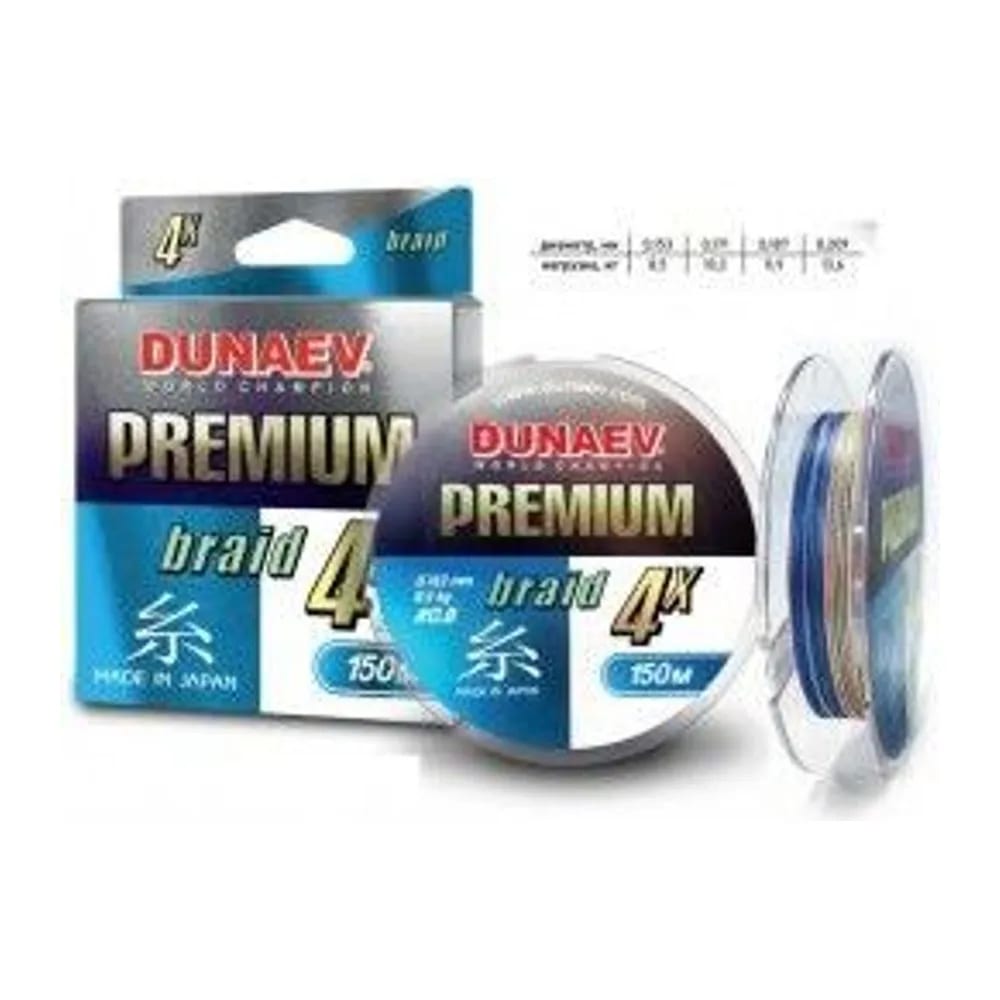 ШНУР DUNAEV MULTICOLOR BRAID PE X4 150М 0,12ММ — улучшенное фото