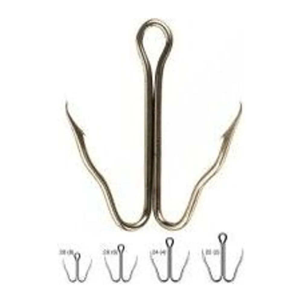 КРЮЧКИ ДВОЙНИК VD-086 (BN) DOUBLE PARROT BEAK №2, 25 ШТ/УП — улучшенное фото