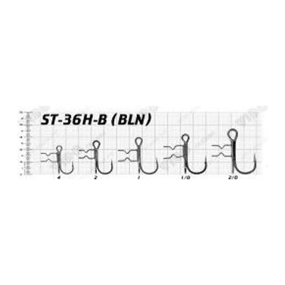 ТРОЙНИК ST-36H-B T-TREBLE HOOKS, № 2/0, БЛИСТЕР 3 ШТ/УП. — улучшенное фото
