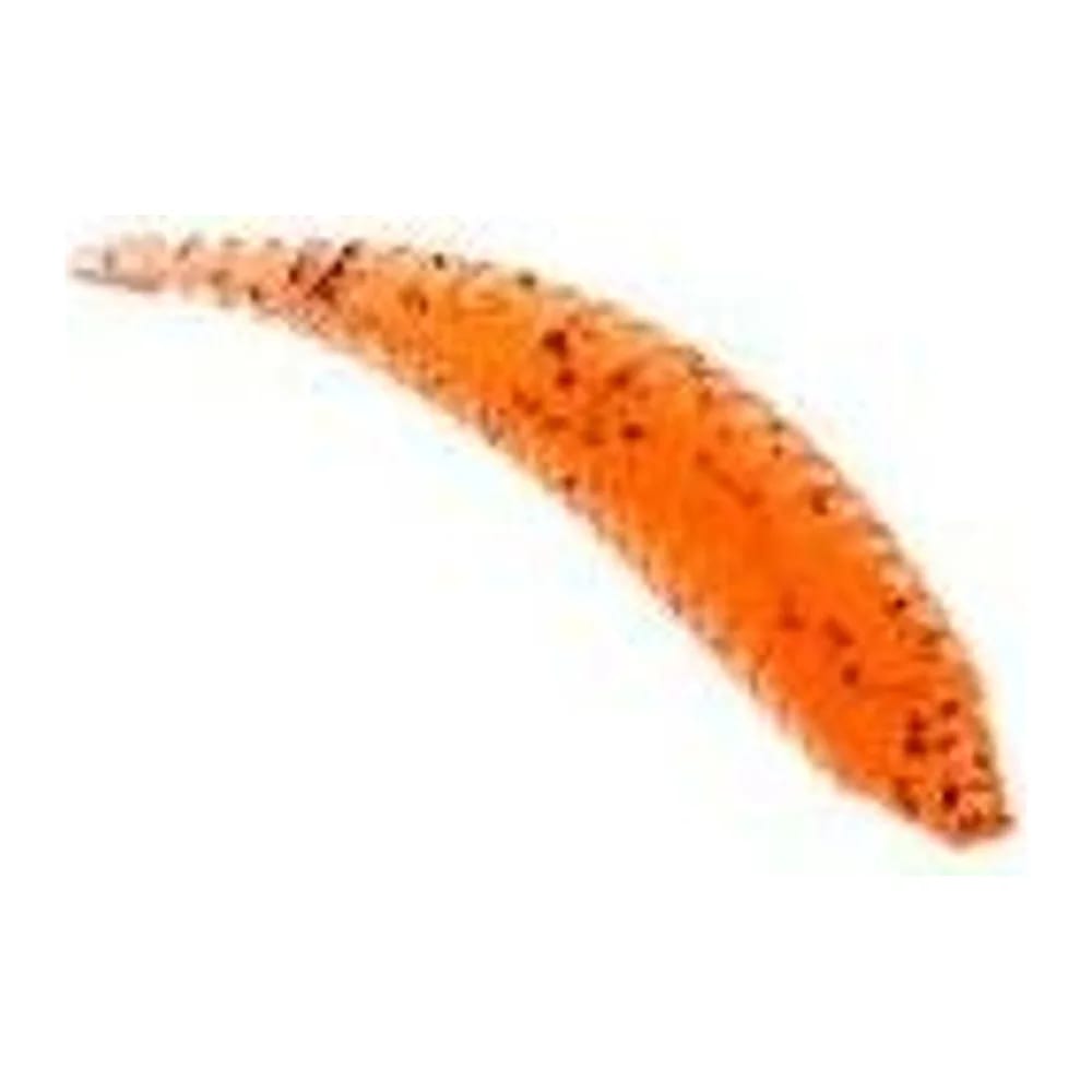 ПРИМАНКА ZUB-MAGGOT SLIM 22ММ(0,9)-20ШТ, (ЦВЕТ 250) МОРКОВНЫЙ С БЛЕСТКАМИ — улучшенное фото