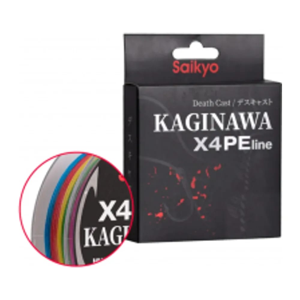 ШНУР SAIKYO KAGINAWA X4PE 150M, МУЛЬТИКОЛОР #0,6 (0,128MM), 4,5KG — улучшенное фото