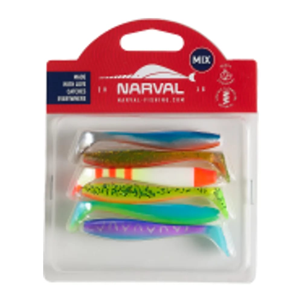 МЯГКИЕ ПРИМАНКИ NARVAL FISHING CHOPPY TAIL 8CM MIX #M01 — улучшенное фото
