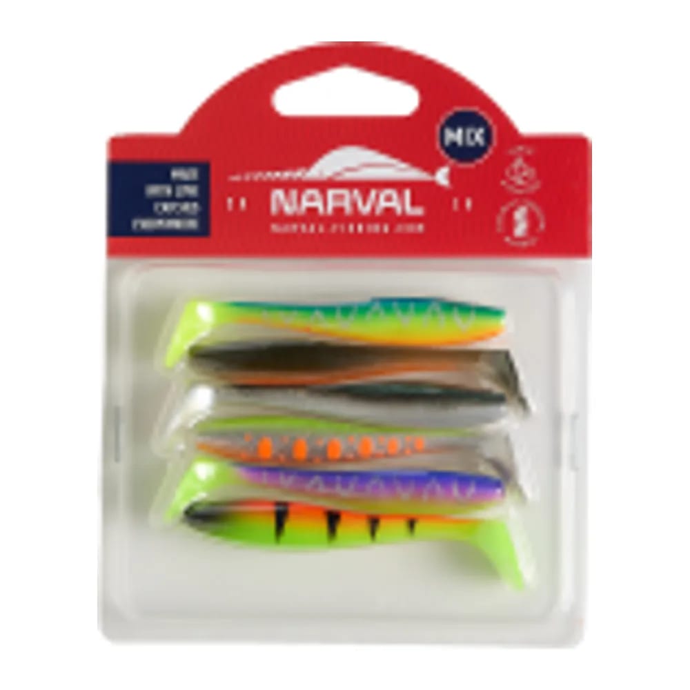 МЯГКИЕ ПРИМАНКИ NARVAL FISHING CHOPPY TAIL 8CM MIX #M02 — улучшенное фото