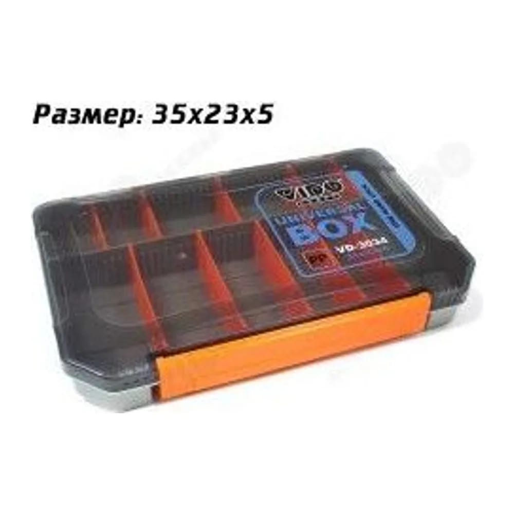 КОРОБКА ДЛЯ ПРИМАНОК VD-3034 UNIVERSAL BOX, РАЗМЕР 35Х23Х5 СМ — улучшенное фото