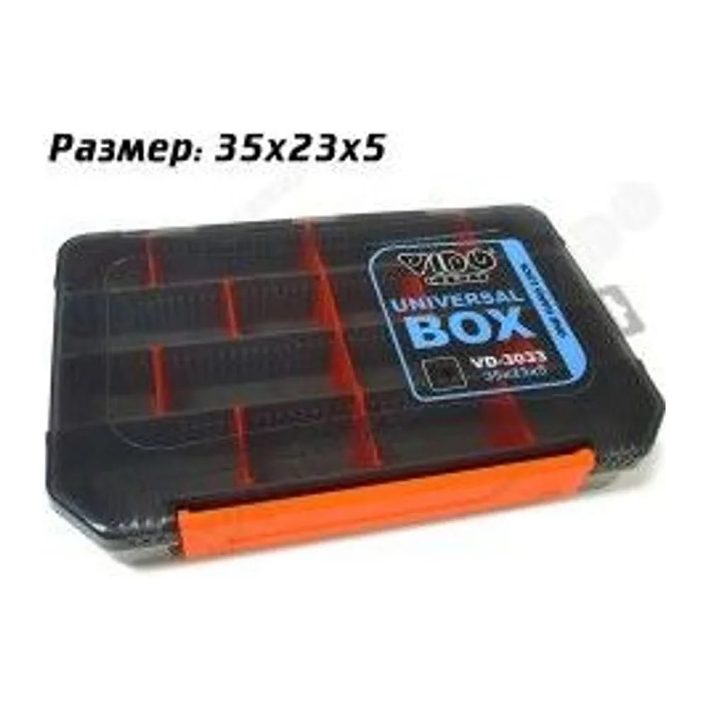 КОРОБКА ДЛЯ ПРИМАНОК VD-3033 UNIVERSAL BOX, РАЗМЕР 35Х23Х5 СМ — улучшенное фото