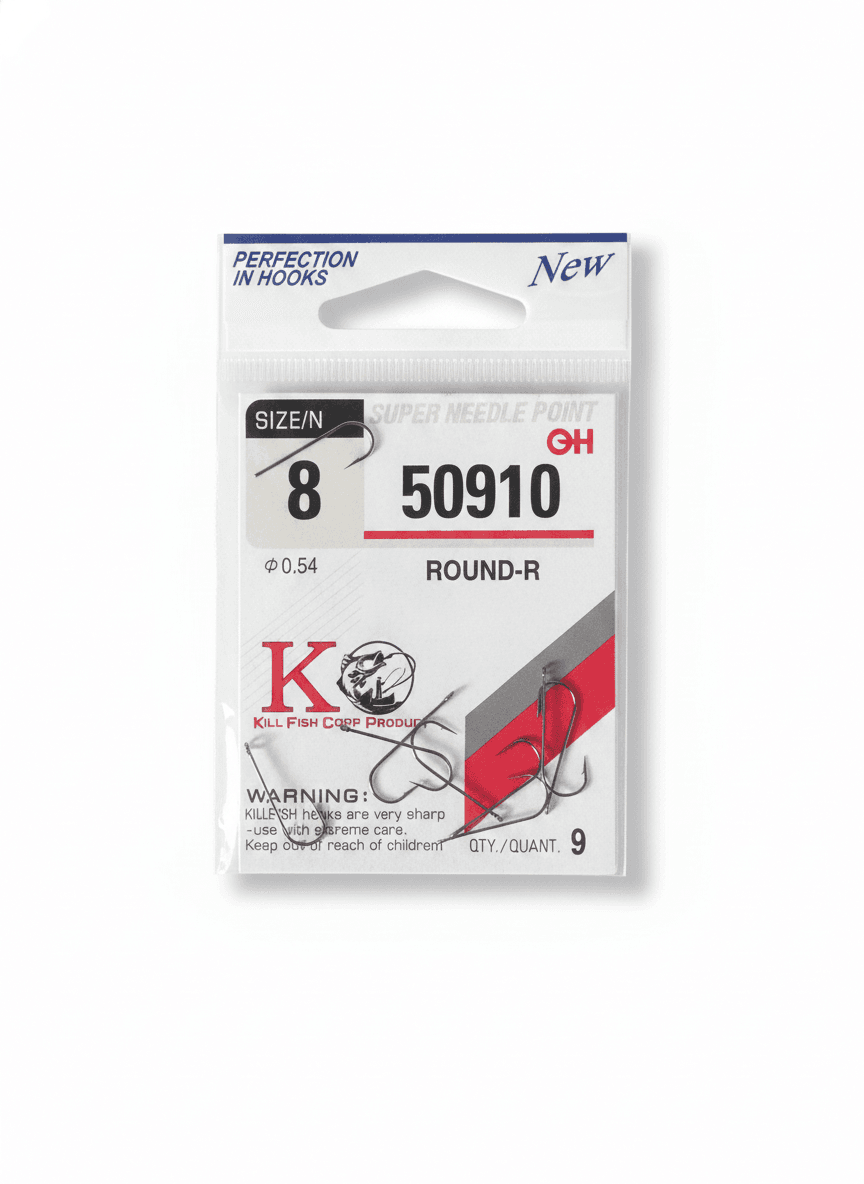 Крючки 50910-8 / 0.54 ROUND-R (9 шт) — улучшенное фото